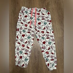 Hello Kitty Pajama Pants with Hearts